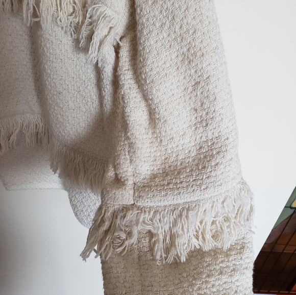 Joie Porcelain Jacoba Fringe Jacket Size Small - Picture 7 of 12